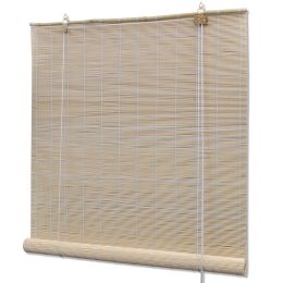 Natural Bamboo Roller Blinds 47.2" x 86.6"