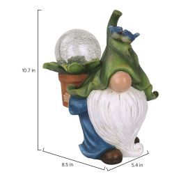 Cartoon Gnome Dwarf Statue Garden Lighting Waterproof Resin Figurines Solar Light Outdoor Lawn Courtyard Night Decorative Lamp (Type: C)