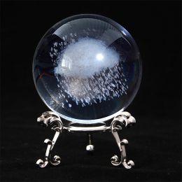 1pc Crystal Ball Art Decoration; Decoration Craft; Crystal Ball Valentine's Day Gifts Birthday Gifts (Type: Nimbus)