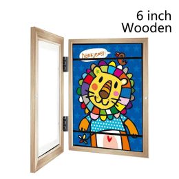 Children Art Frames Magnetic Front Open Changeable Kids Frametory for Poster Photo Drawing Paintings Pictures Display Home Decor (size: 10x15x2.9cm4)