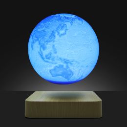 Levitation Moon Lamp;  Floating Moon Lamp;  Magnetic Leviting Moon Lamp;  Earth Lamp;  Table Lamp;  unique gift (Type: Earth)