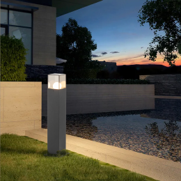 Inowel Landscape Path Lights with E26 Bulb Base(Bulb not Included) Modern Pathway Light Driveway Lights Wired 12226 (Color: Grey)