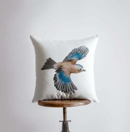 Watercolor Bluebird | Gifts | Brid Prints | Bird Decor | Accent Pillow Covers | Throw Pillow Covers | Pillow | Room Decor | Bedroom Decor (size: 20x20)